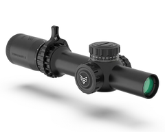 Swampfox Optics Tomahawk II 1-4x24mm 30mm Tube SFP LPVO BFO Green Reticle Black — view 3