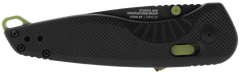 S.O.G Aegis AT 3.13" Folding Plain Drop Point Cryo D2 Steel Black TiNi Black w/Moss Accents GRN Handle — view 3