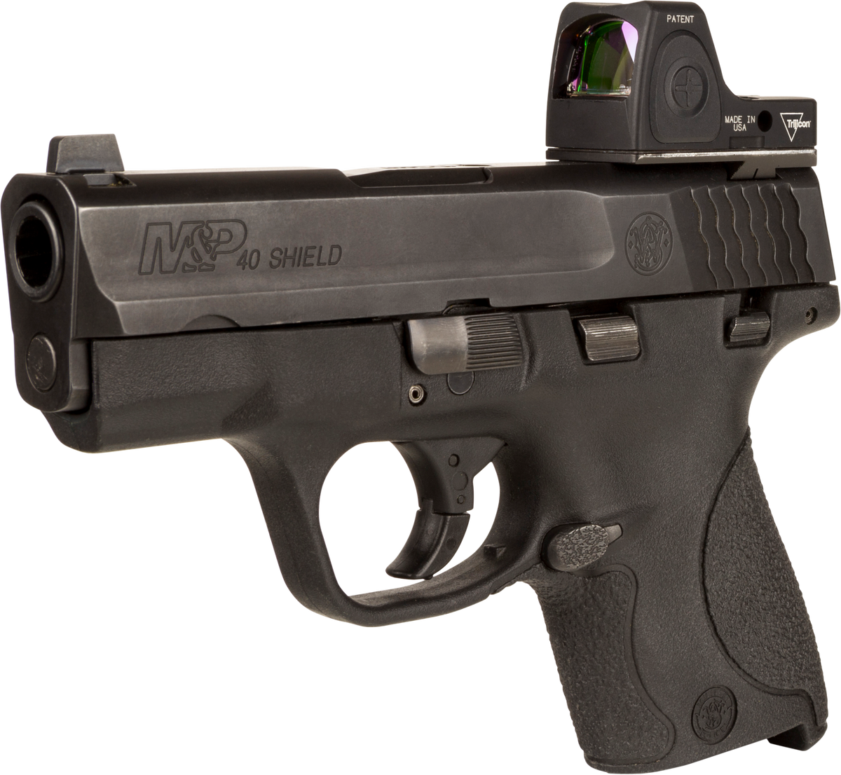 Trijicon RMRcc Dovetail Mount Plate Matte Black Steel - Fits S&W M&P Shield/M2.0 — view 3