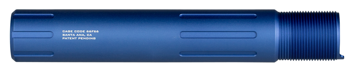Strike Industries AR-15 Carbine Length Pistol Buffer Tube Blue Anodized 7075-T6 Aluminum — view 3