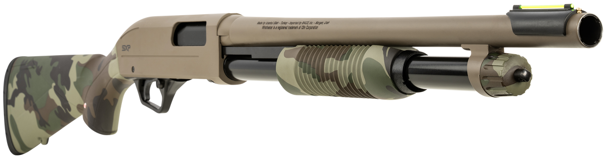 Winchester SXP Defender 12 Gauge 18" 5+1 Pump Shotgun - Woodland Camo FDE — view 3