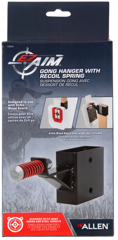 EZ-Aim 15515 Steel Gong Target Hanger w/ Recoil Spring - 2x4 Mount — view 3