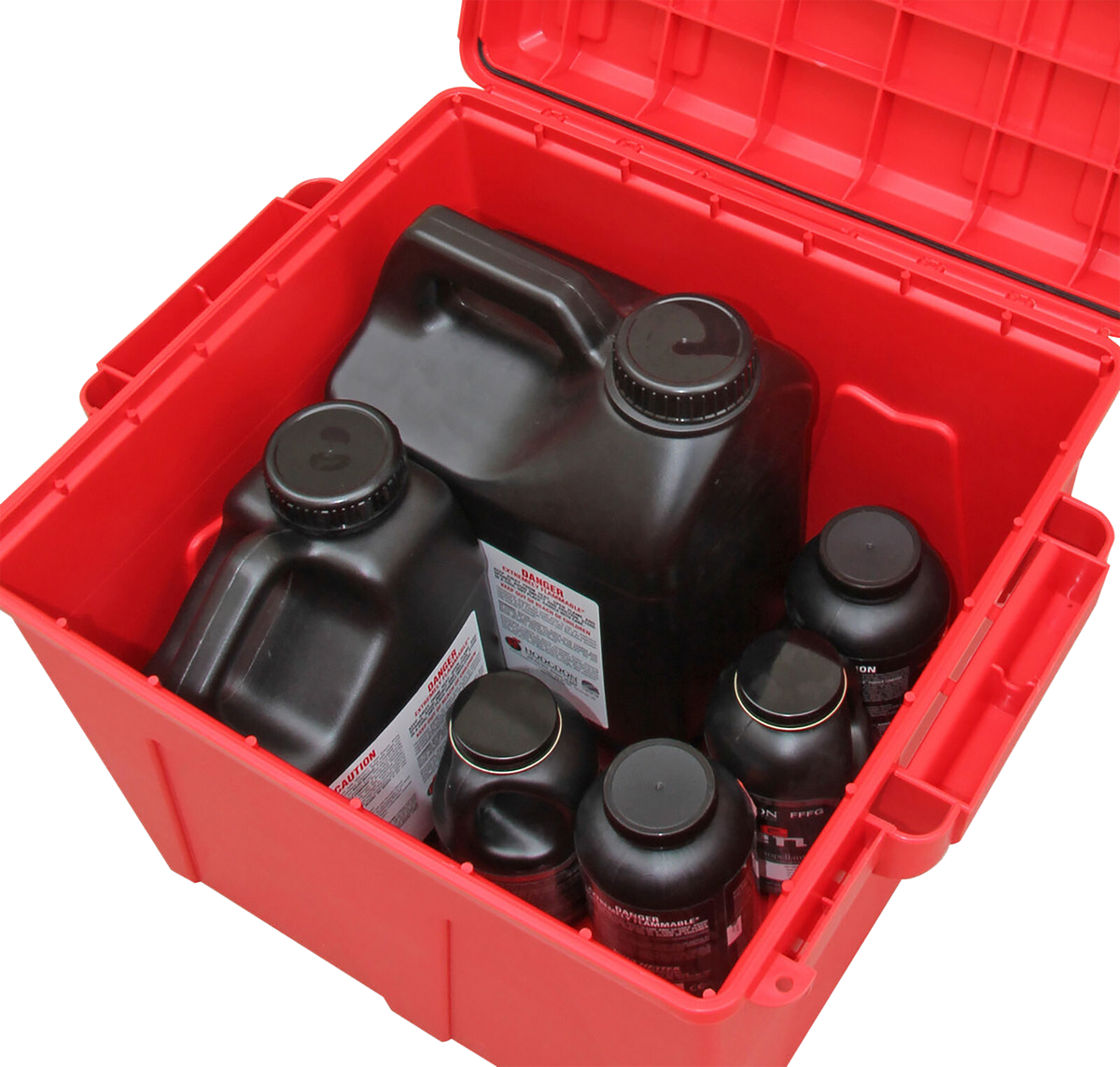 MTM Case-Gard PK12 Powder Keg Reloading Powder Storage Container Red Polypropylene — view 3