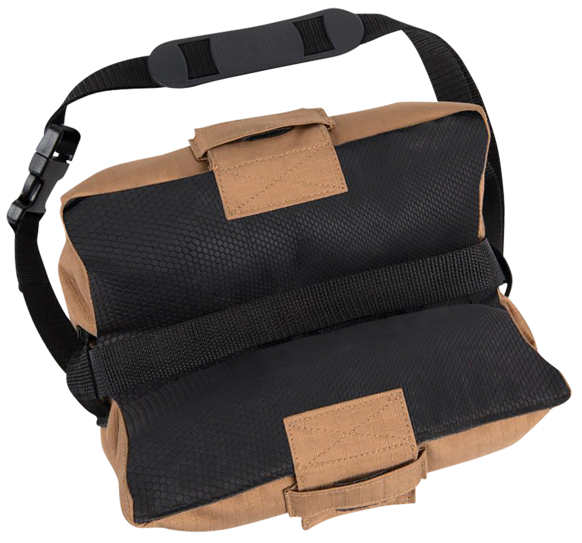 Allen 18420 Bench Shooting Bag Empty Black/Tan 600D Polyester — view 3
