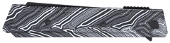 Columbia River CRKT Zephyr 3.22" Sheepsfoot Plain 14C28N Black TiNi Marbled Black/White G10 Folding Knife — view 3