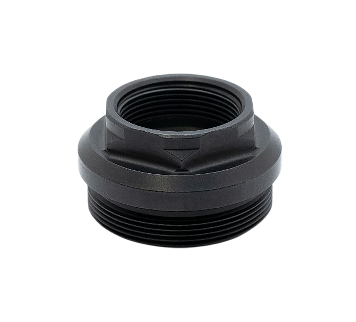 Armaspec HUB Thread Adapter 1-3/8x24 to 0.9x24 Stainless Steel Black — view 3