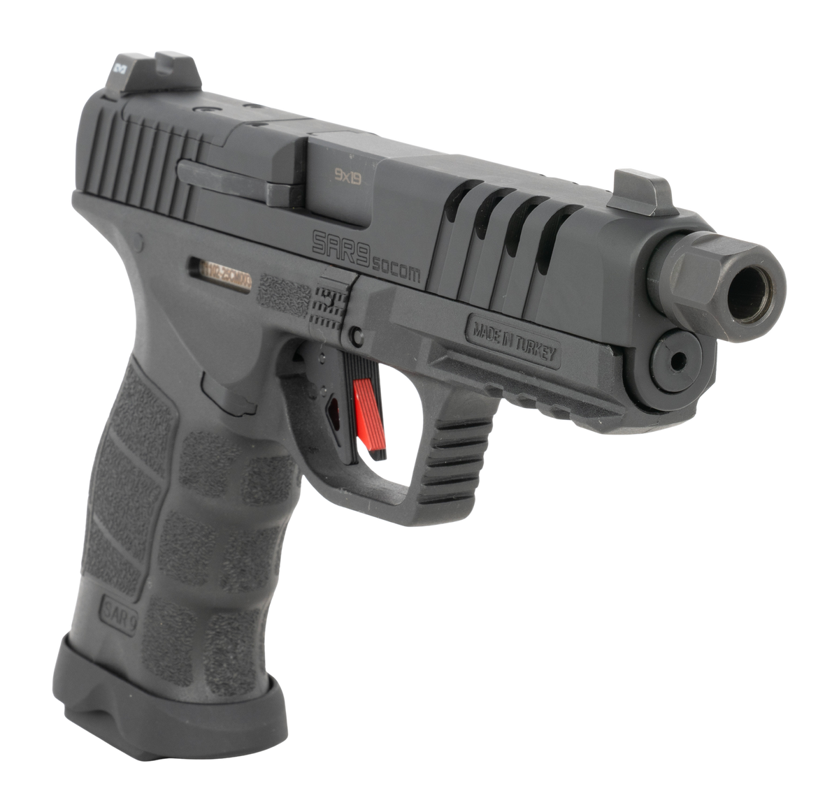 SAR USA SAR9 SOCOM Full Size 9mm Luger 5.10" 10+1 Semi-Auto Pistol - Black — view 3