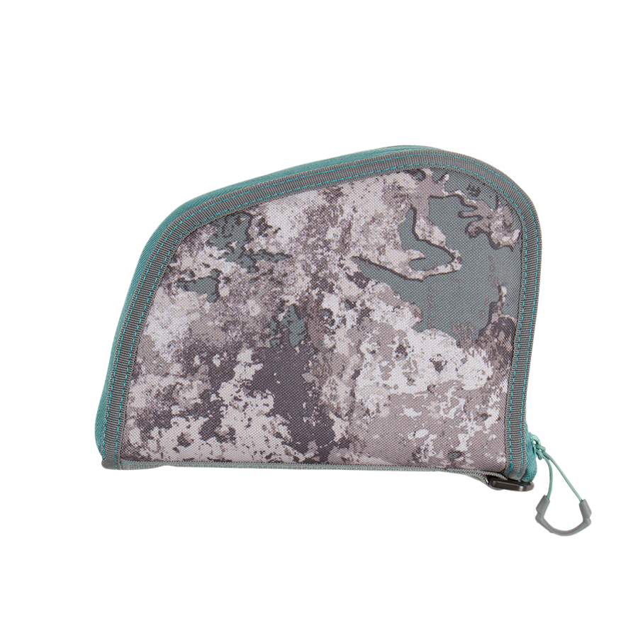 Girls With Guns 918 In The Shade 8" Handgun Case Gray/Teal Shade Camo - Locking Zipper — view 3