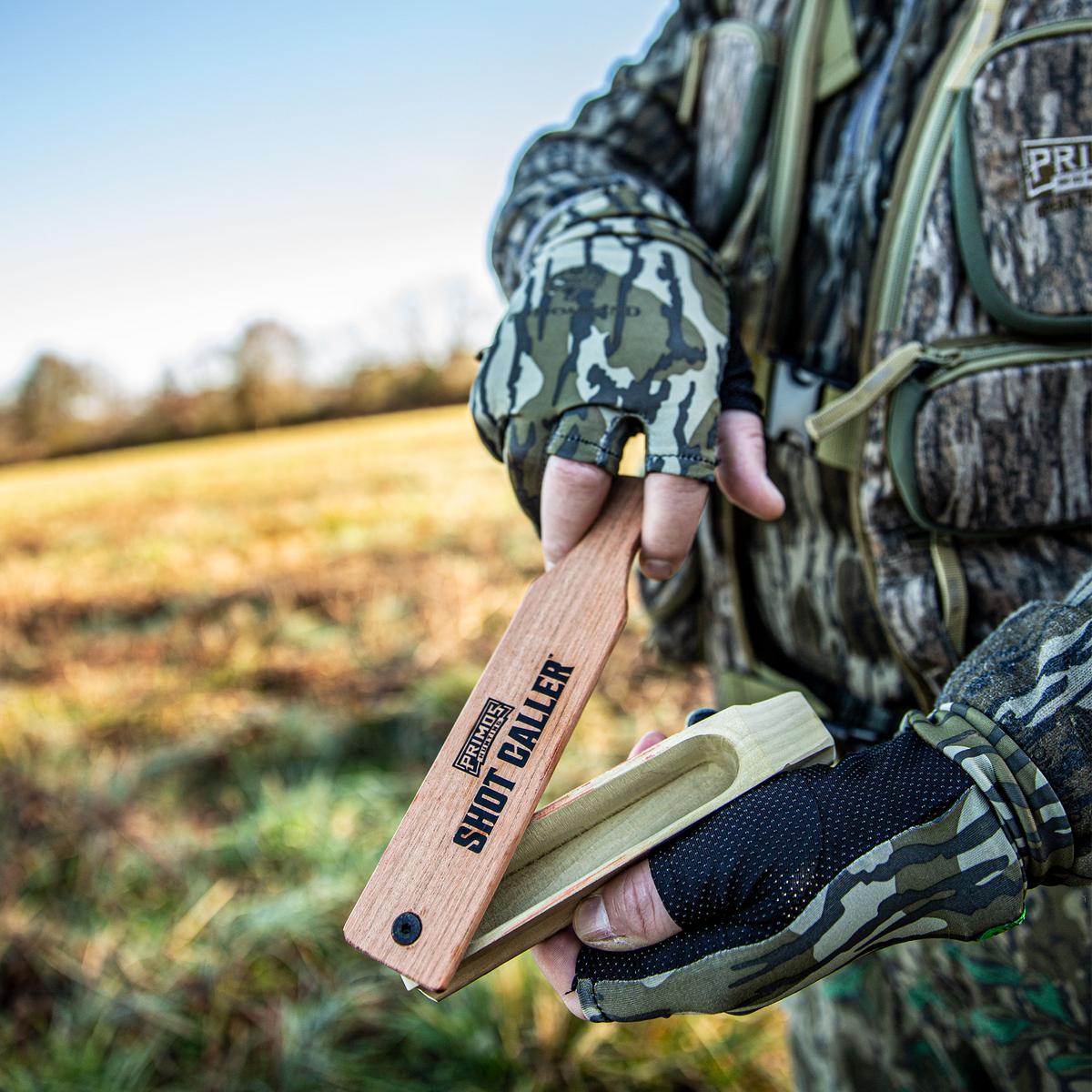 Primos Shot Caller PS2962 Wood Turkey Box Call - Natural — view 3