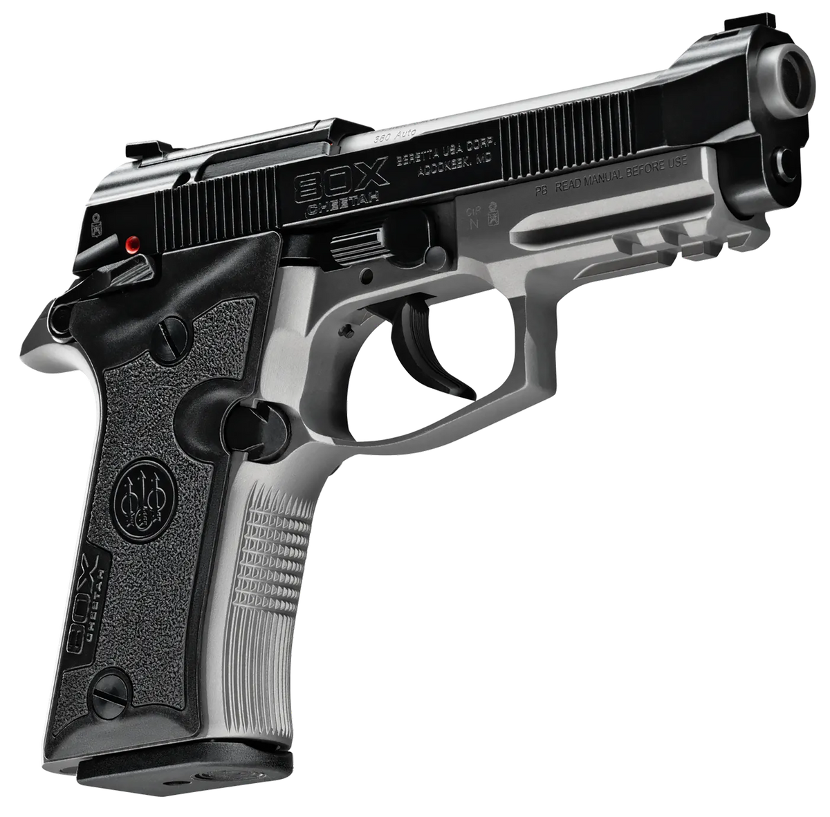 Beretta 80X Cheetah Micro-Compact 380 ACP 3.90" 13+1 Semi-Auto Pistol - Gray Aluminum Frame — view 3