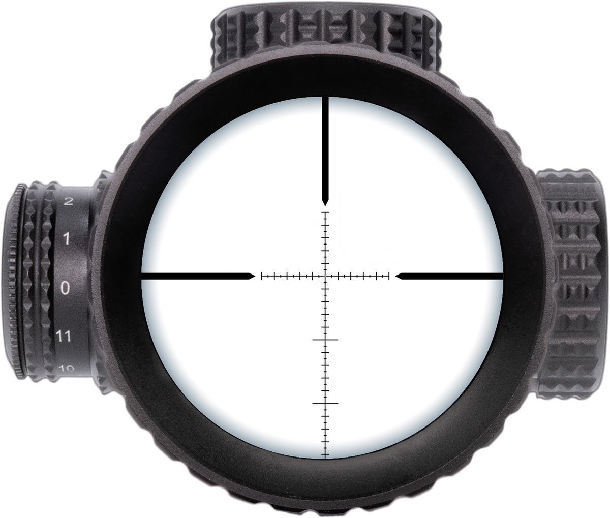 TruGlo TX6 4-24x50mm 30mm Tube FFP Illuminated Milliradian Rifle Scope - Black — view 3
