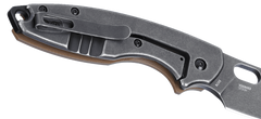 Columbia River CRKT Pilar III 2.97" Folding Spear Point Plain Stonewashed D2 Brown G10/SS Frame Lock Knife — view 3