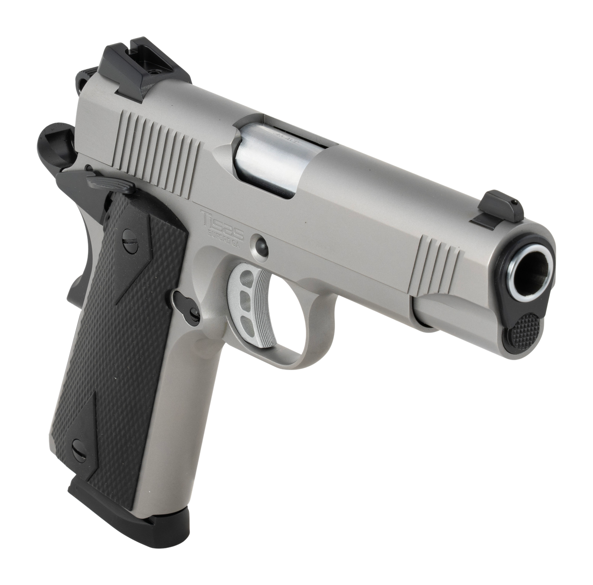 Tisas Arms 1911 Carry 45 ACP 4.25" 8+1 SAO Pistol - Stainless Steel — view 3