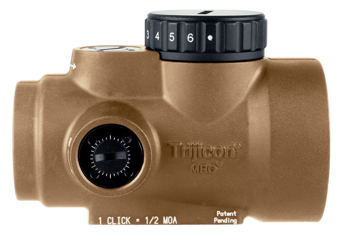 Trijicon MRO SD 1x25mm 2 MOA Red Dot Sight - Coyote Tan — view 3