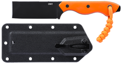 Columbia River CRKT Razel EDC 2.97" Fixed Chisel Plain D2 Black Oxide Orange G10 Knife — view 3