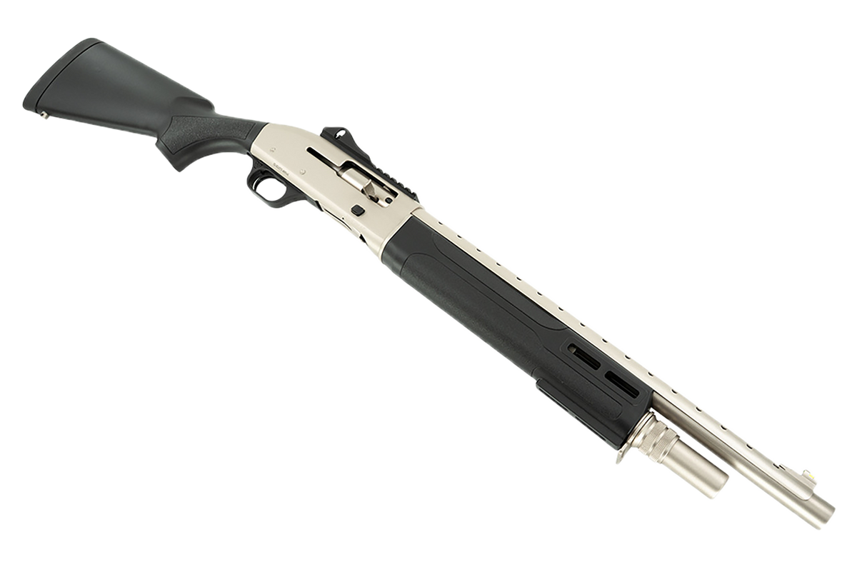 Tokarev USA T300M A1 Kit 12 Gauge 18.5" 3" 5+1 Semi-Auto Shotgun - Electroless Nickel — view 3