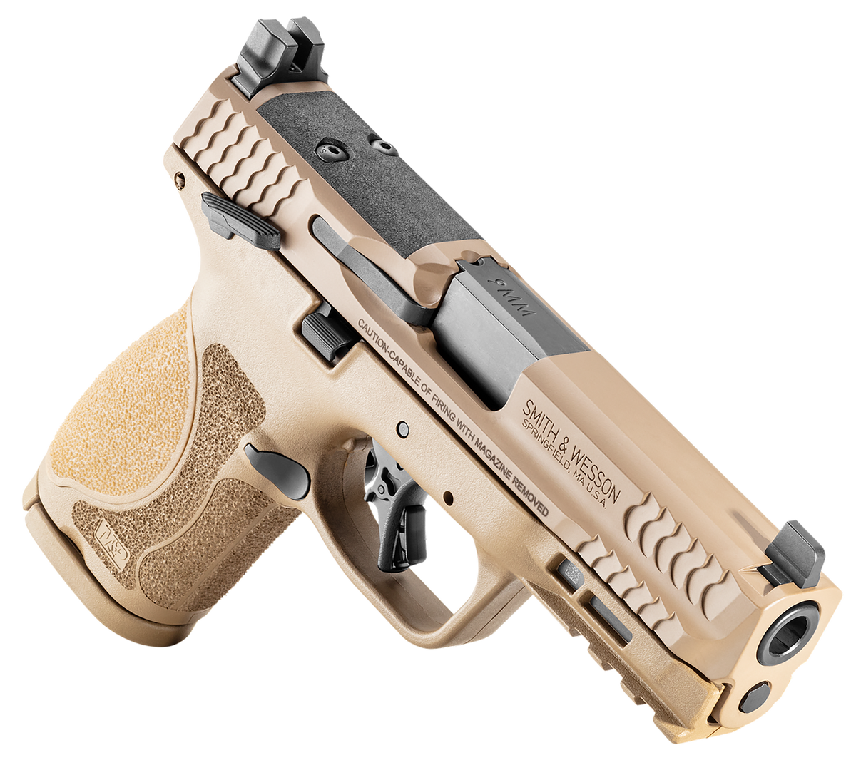 Smith & Wesson M&P M2.0 Compact 9mm Luger 4" 15+1 Pistol - FDE — view 3