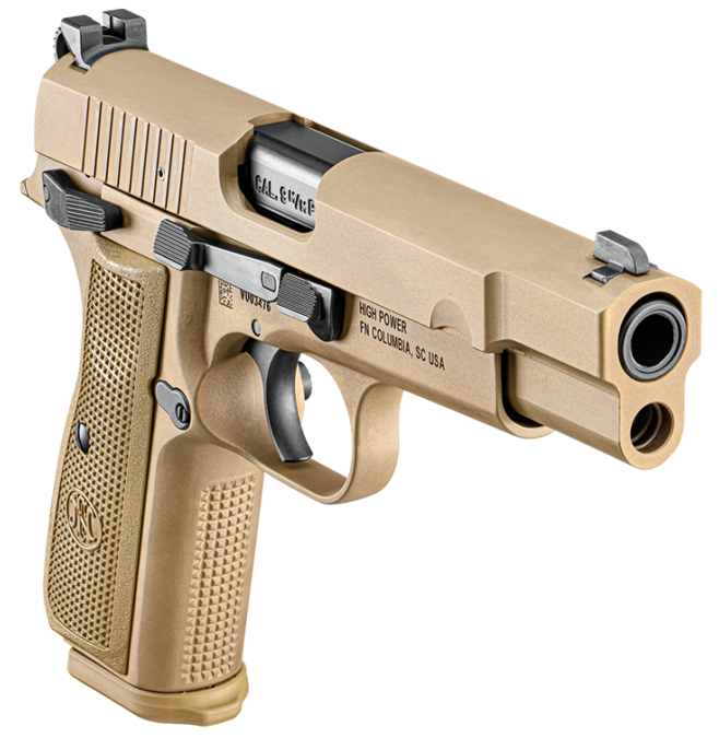 FN High Power 9mm Luger 4.70" 10+1 Semi-Auto Pistol - FDE — view 3