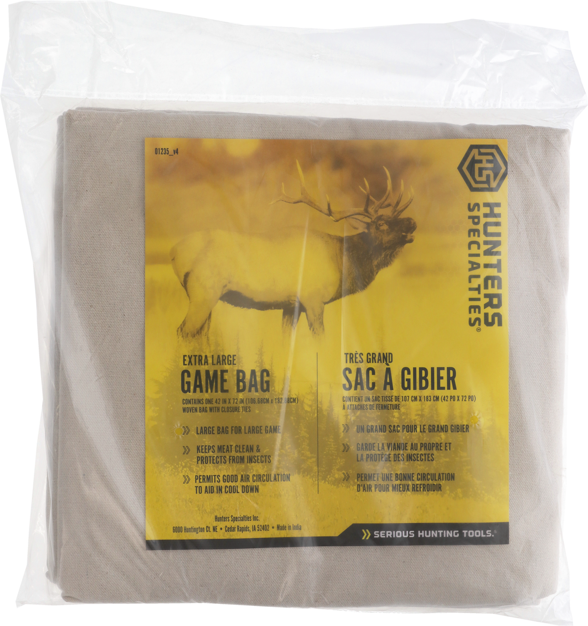 Hunters Specialties XL Deluxe Game Bag 42"x72" White Canvas — view 3