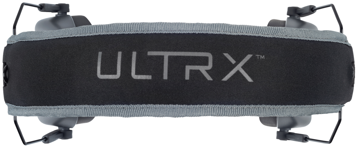 Allen Ultrax Slim Profile 23 dB Gray Over-the-Head Earmuffs — view 3