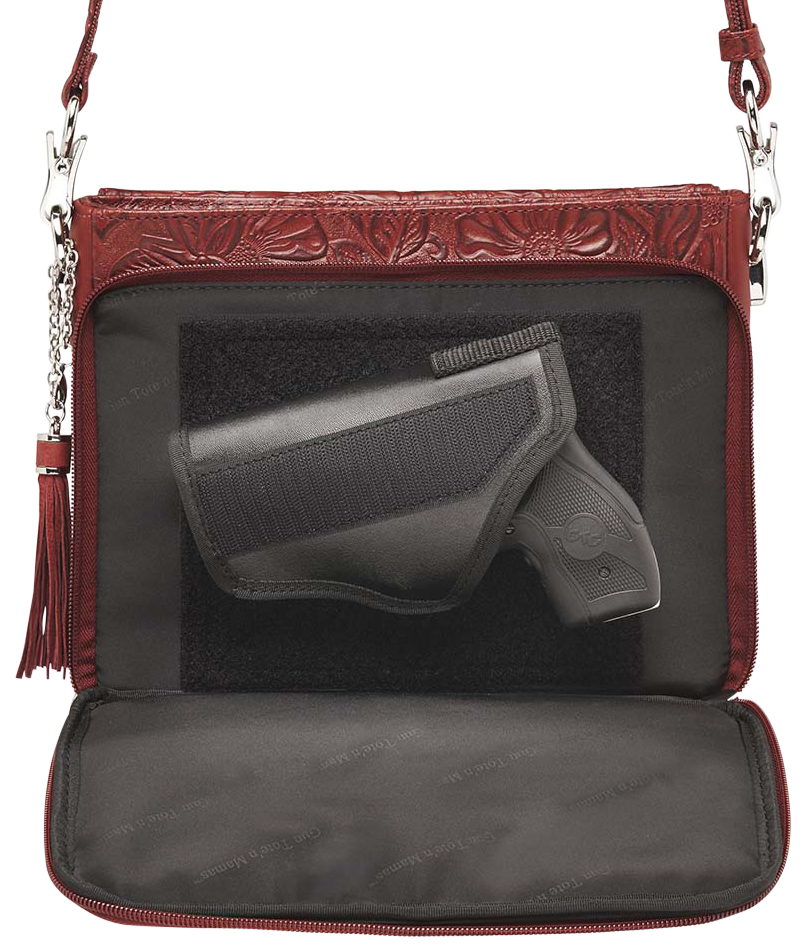 Kingport Industries GTM-22 Concealed Carry Clutch Purse - Cherry Cowhide — view 3