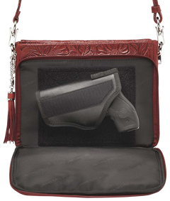 Kingport Industries GTM-22 Concealed Carry Clutch Purse - Cherry Cowhide — view 3