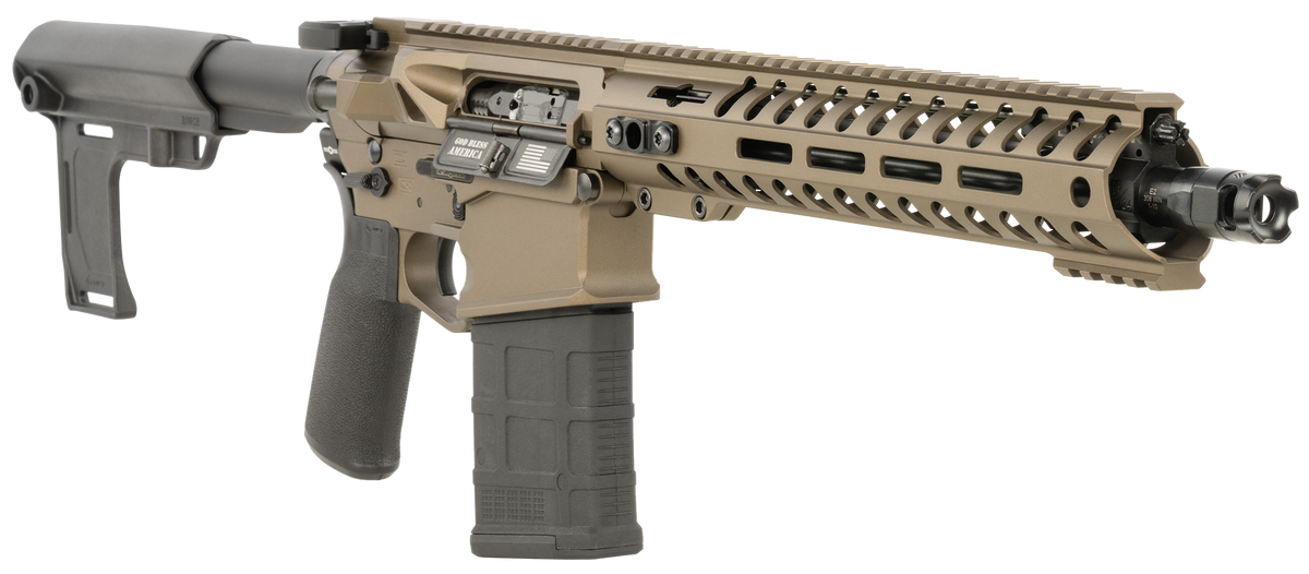 Patriot Ordnance Factory Revolution DI 308 Win 12.50" 20+1 Semi-Auto Pistol - Bronze Cerakote — view 3