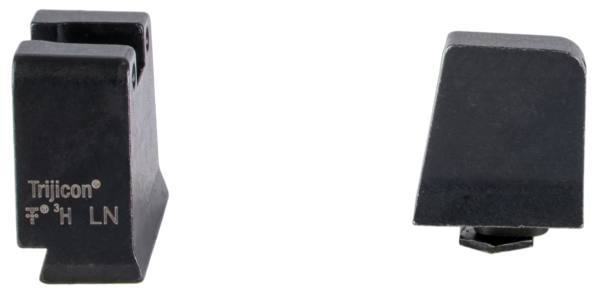 Trijicon GL243 Suppressor/Optic Height Night Sight Set Green Tritium Yellow Outline Front / Green Tritium Black Outline Rear - Glock 42/43/43X/43E/48 Slim Frame — view 3