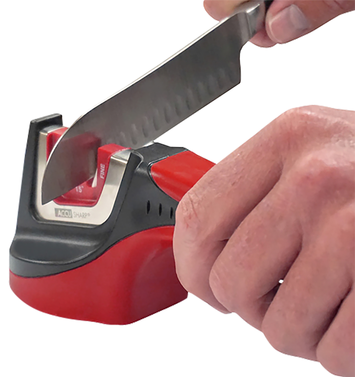 Accusharp 052C Asian-Style Sharpener Fine Diamond/Ceramic Red — view 3