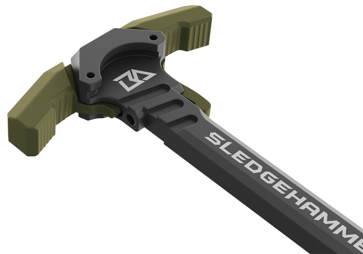 Breek Arms Sledgehammer AR-10/LR-308 Ambidextrous Charging Handle - OD Green — view 3