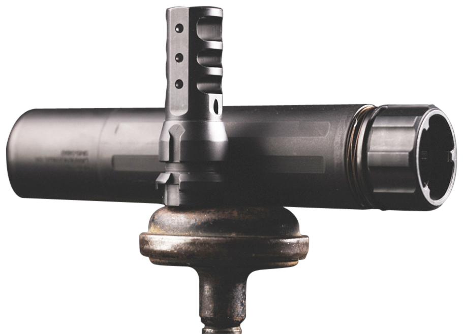 Dead Air KeyMount Muzzle Brake 7.62x51 5/8x24 2.60" Black Steel — view 3