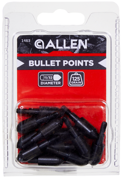 Allen 1463 Bullet Points 125gr 11/32" Black 12 Pack — view 3