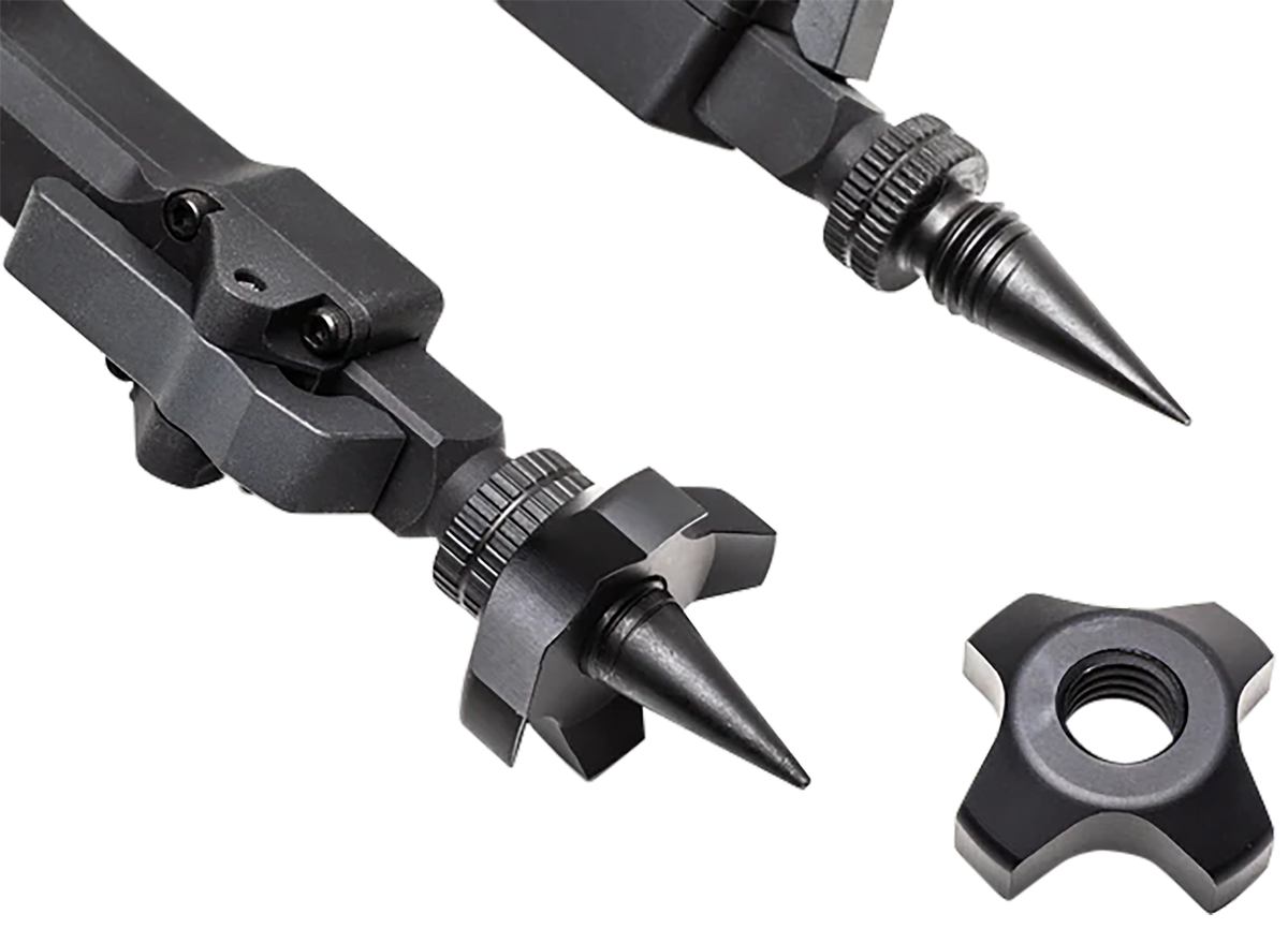 Accu-Tac LR-10 Spike Set Black Oxide Aluminum Bipod Feet — view 3