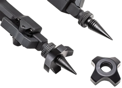 Accu-Tac LR-10 Spike Set Black Oxide Aluminum Bipod Feet — view 3