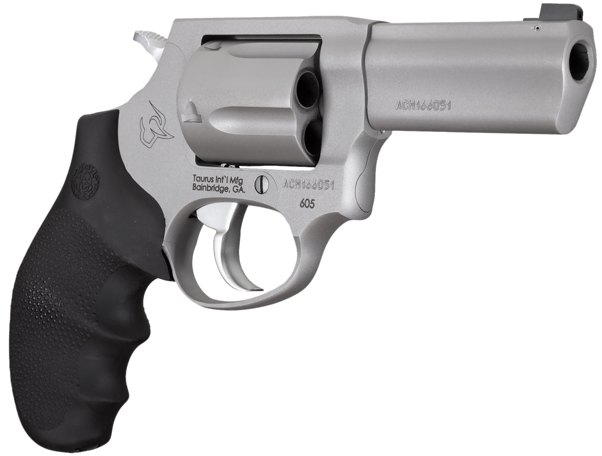 Taurus 605 Defender 357 Mag/38 Spl +P 3" 5-Rd DA/SA Revolver - Matte Stainless — view 3