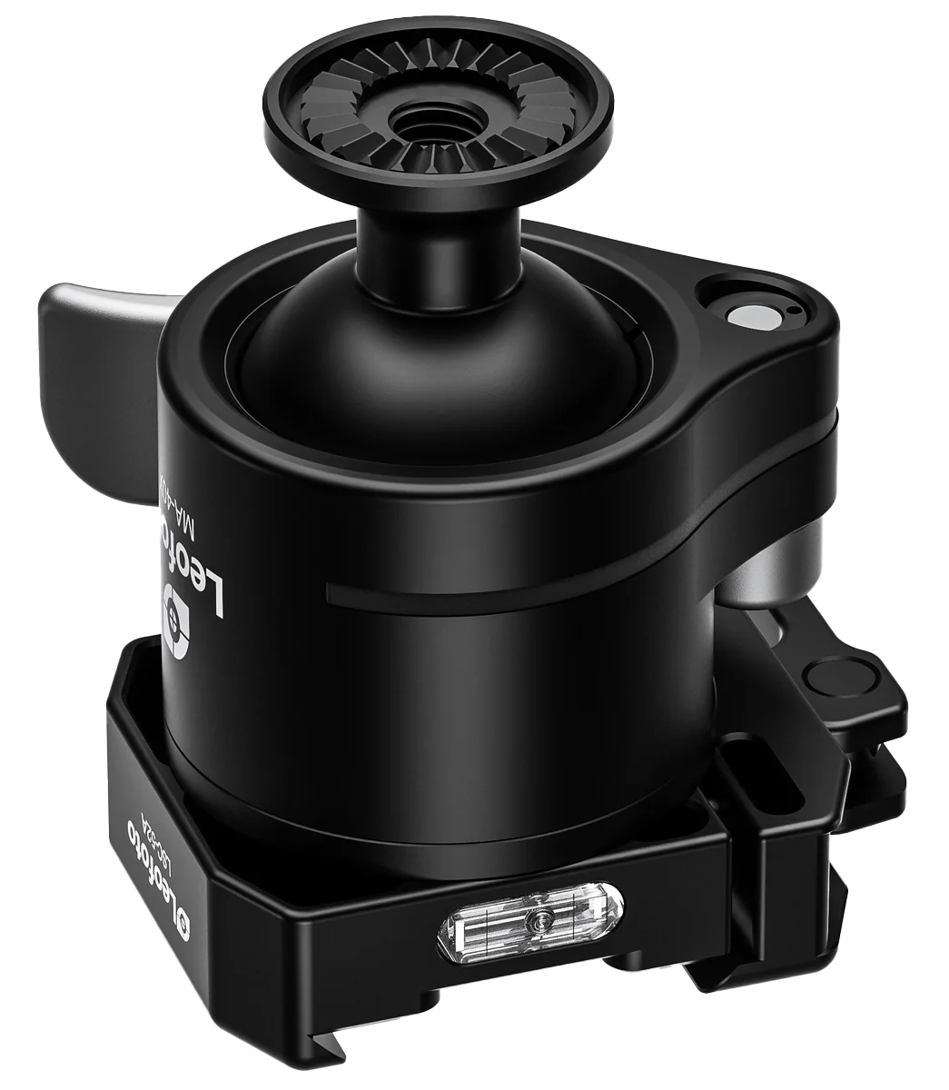 Leofoto USA MA-40X 40mm Lever-Release Rapid Lock Ball Head Black — view 3