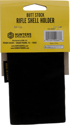 Hunters Specialties 00687 Buttstock Shell Holder Rifle 9 Round Black Elastic — view 3