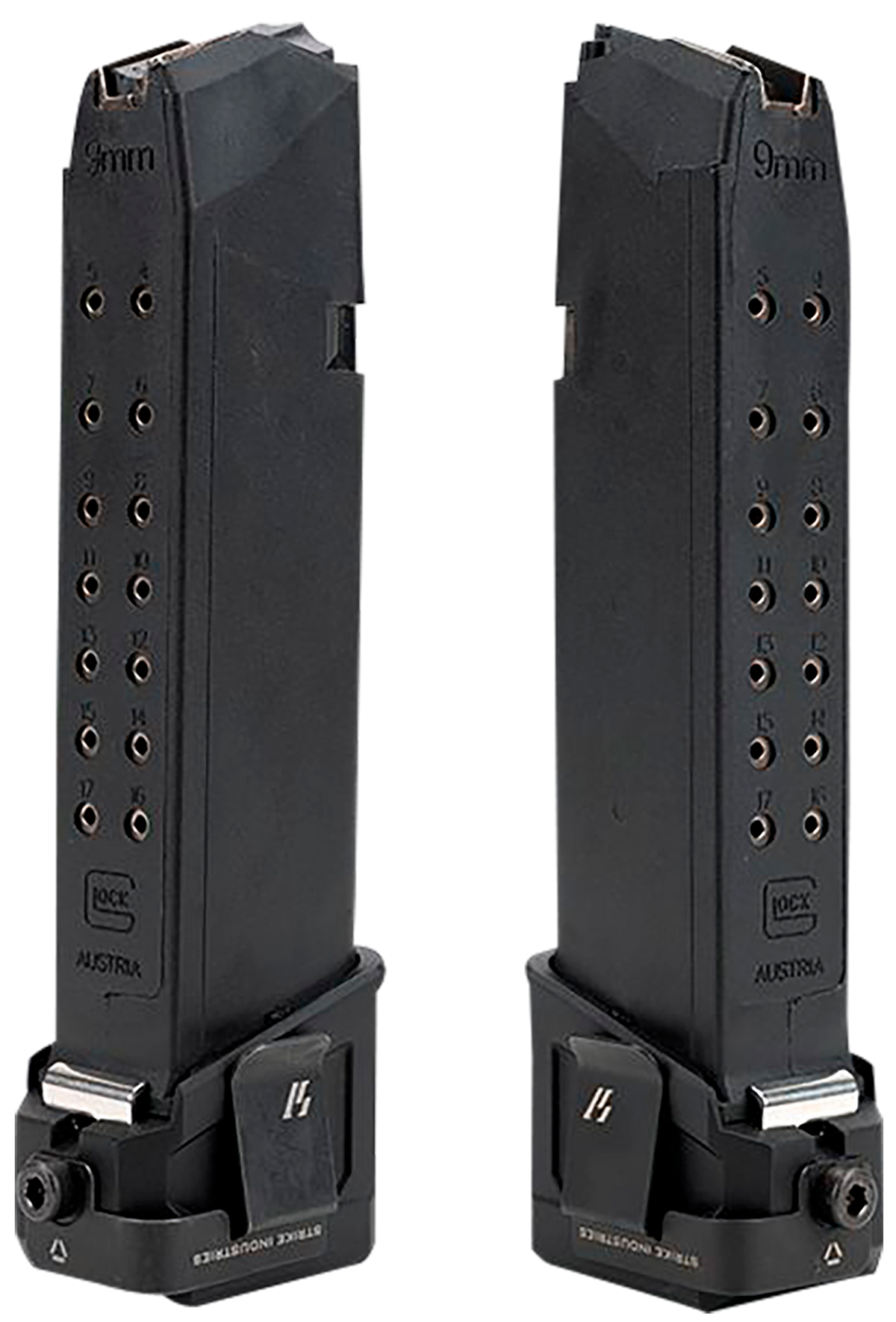 Strike Industries EMP Pocket Clip Stainless Steel Black - Left Hand — view 3
