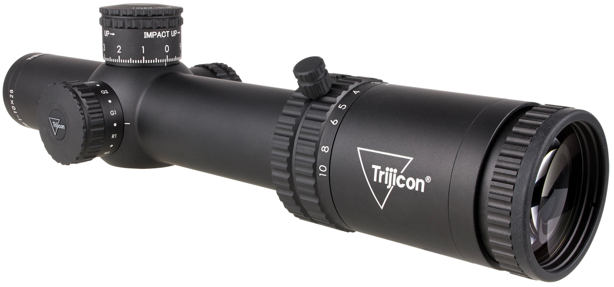 Trijicon Credo 1-10x28mm 34mm Tube FFP Illuminated Green/Red Segmented Circle Enhanced Riflescope - Matte Black — view 3