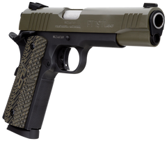 Taurus 1911 45 ACP 5" 8+1 SAO Pistol - Matte Black Frame / Green Cerakote Slide — view 3