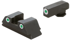 AmeriGlo GL430 Classic Tritium Sight Set for Glock 42/43/43X/48 - Green Tritium White Outline — view 3