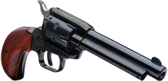 Heritage Mfg Rough Rider 22 LR/22 WMR 4.75" 6-Shot SAO Revolver - Cocobolo Bird Head Grip - Black — view 3