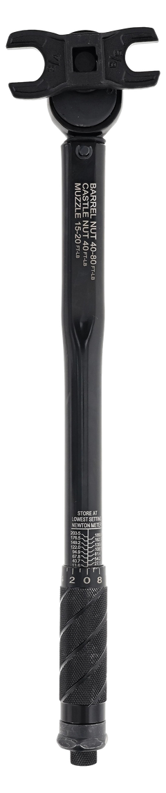Wheeler Delta Series Muzzle Device & Buffer Tube Crowfoot Wrench 5/8" & 3/4" - Black Steel — view 3
