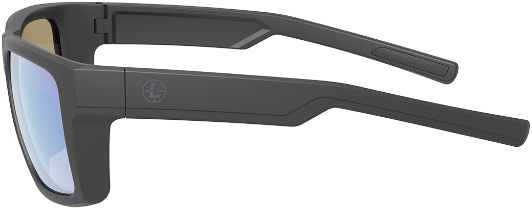 Leupold Skyline Matte Black Blue Mirror ANSI Z87+ Polarized Shooting Glasses — view 3