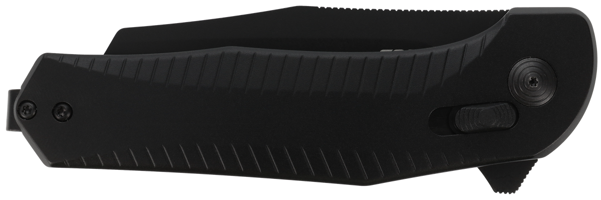 S.O.G Diverge XR 3" Folding Sheepsfoot Plain Black PVD D2 Steel Blade Black Scaled Aluminum Handle — view 3