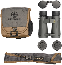 Leupold BX-5 Santiam HD 10x42mm Roof Prism Binoculars - Shadow Gray Armor Coated — view 3
