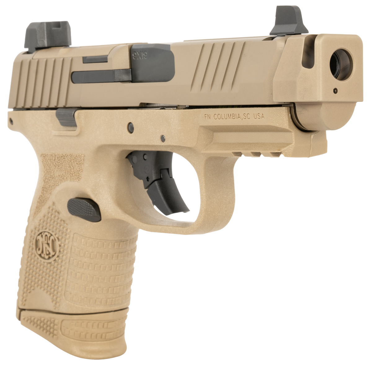 FN 509 Compact MRD 9mm 4.02" 10+1 Semi-Auto Pistol w/ Compensator - FDE — view 3