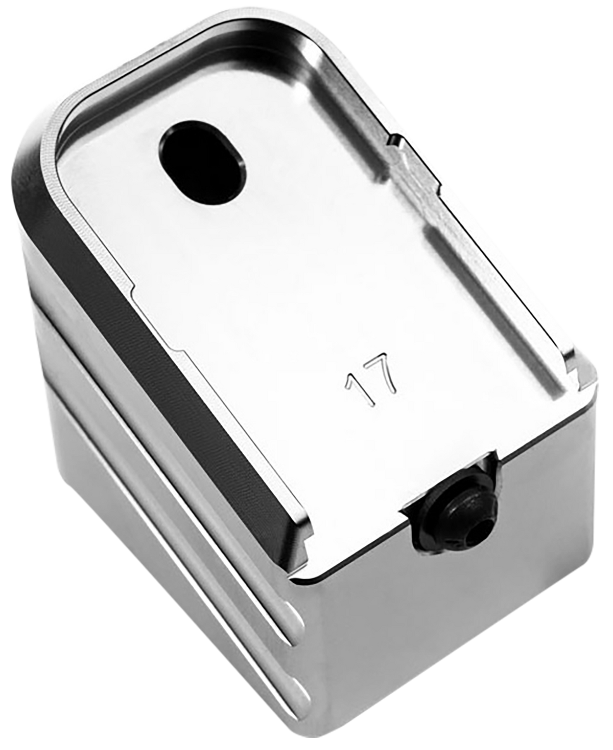 Cross Armory +0 Magazine Extension Glock 17/22/31 Gen 1-5 Silver Aluminum — view 3