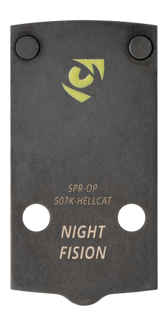 Night Fision SPR-OPBS-507K-HC Optic Plate + Backup Sight Combo - Fits Springfield Hellcat / Holosun 507K - Yellow Front — view 3