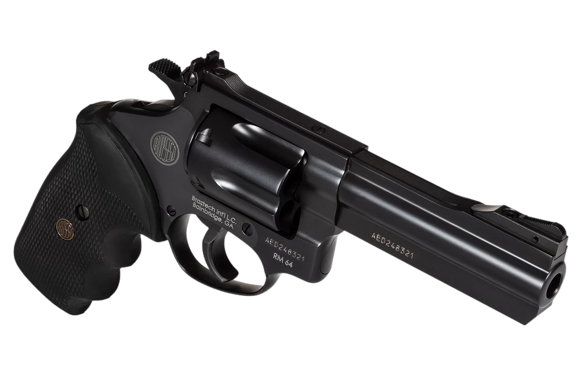 Rossi RM64 357 Mag 4" 6-Shot DA/SA Medium Frame Revolver - Black — view 3